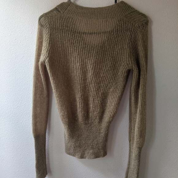 Jacquemus Dao mocha Burberry tan camel mohair blend sweater 38 4 - Picture 12 of 15